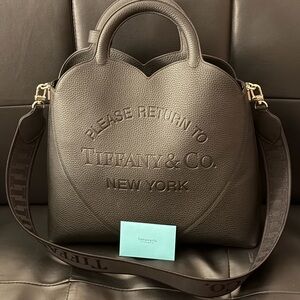 Tiffany & Co. Black Heart Tote Bag